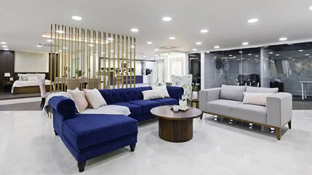 Completed interior design project