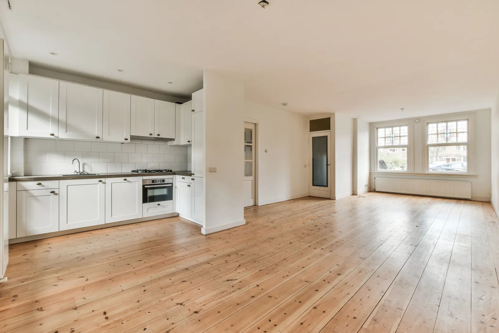 Wooden flooring interior